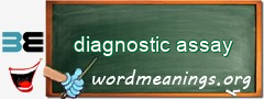 WordMeaning blackboard for diagnostic assay